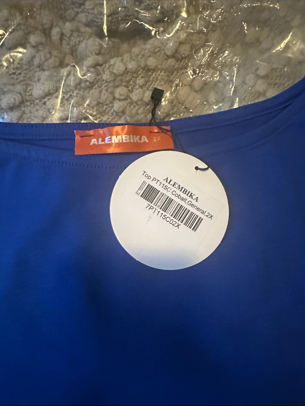 Alembika Cobalt Blue Women's Blouse - Sleek Scoop Neck